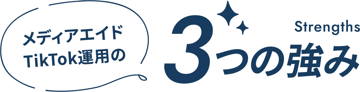 メディアエイドTikTok運用の3つの強み